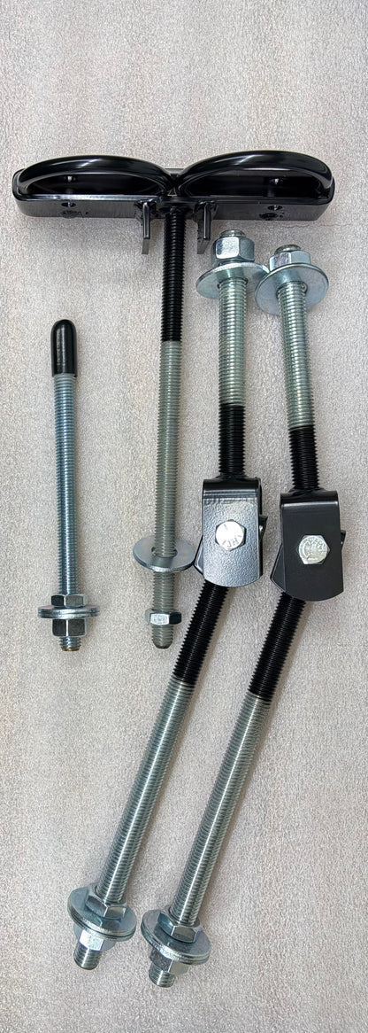 Latch Kit - 1 Double Ring Latch and 2 3/4" Hinges